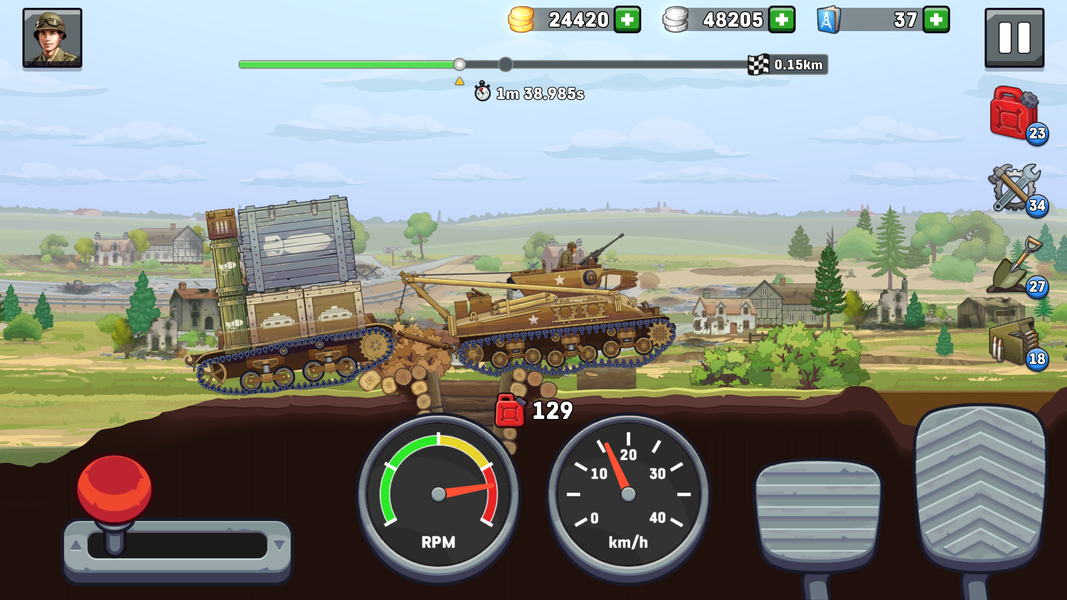 Truck Simulator: Frontline WW2 - Gameplay image of android game