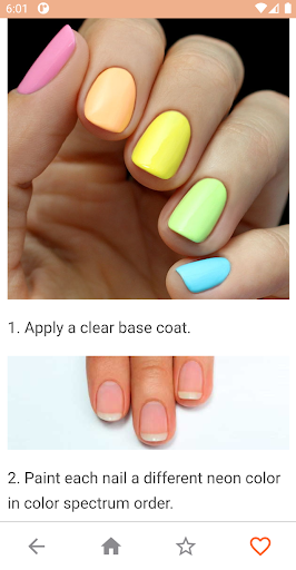 Nail art designs step by step - Image screenshot of android app
