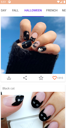 Nail art designs step by step - Image screenshot of android app