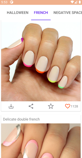 Nail art designs step by step - Image screenshot of android app