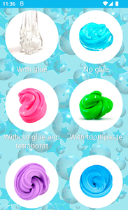 How to make crystal slime - Image screenshot of android app
