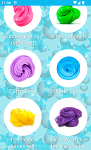 How to make crystal slime - Image screenshot of android app