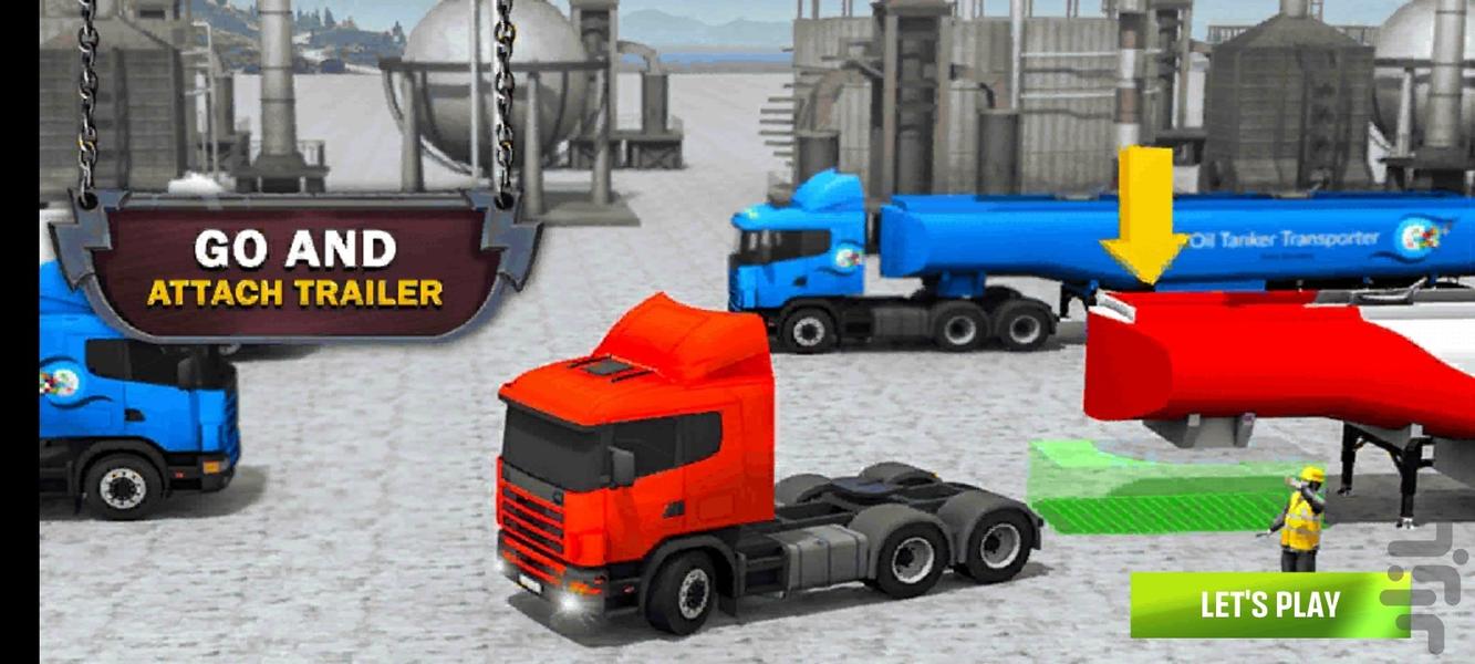 Truck Simulator Oil - کامیون روغن - Gameplay image of android game