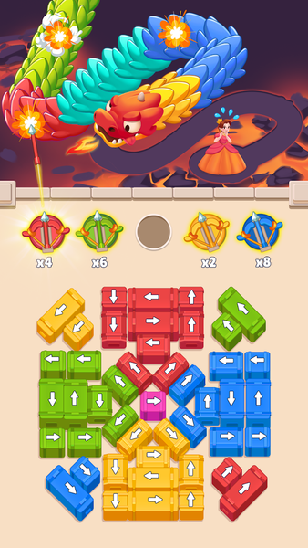 Rescue Princess: Dragon Maze - Gameplay image of android game