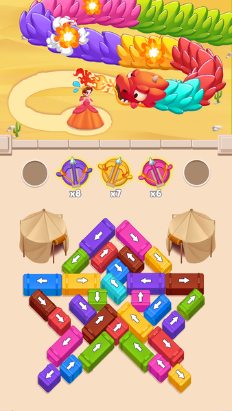Rescue Princess: Dragon Maze - Gameplay image of android game