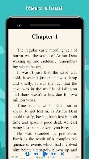 TTS Reader: reads aloud books - Image screenshot of android app