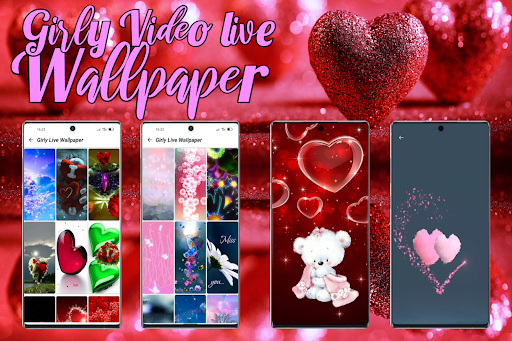 Girly video live wallpaper HD - Image screenshot of android app