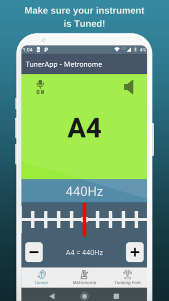 BeatTune - Tuner and Metronome - عکس برنامه موبایلی اندروید