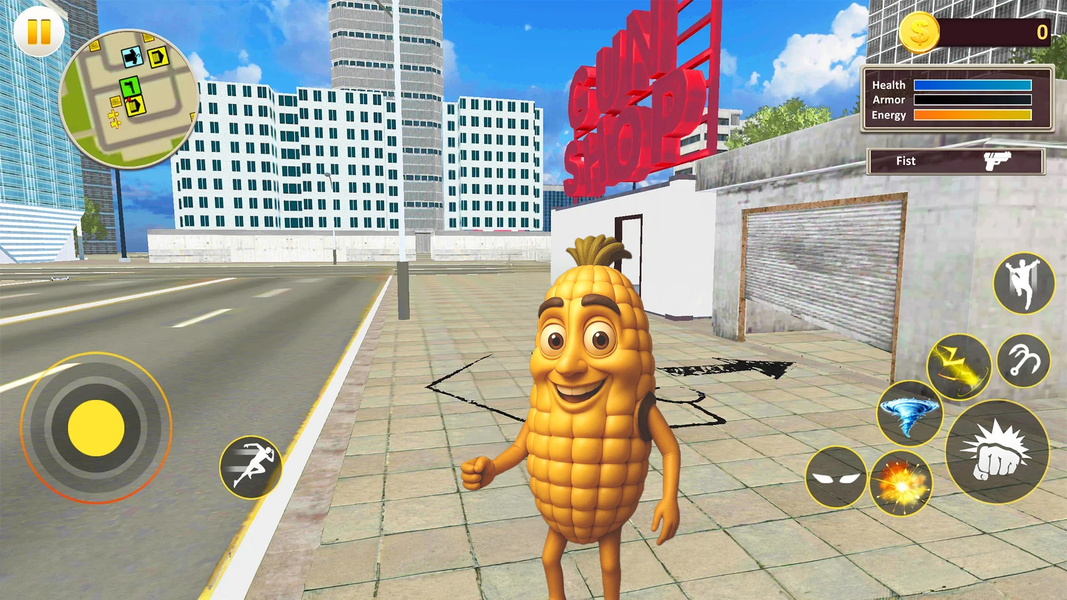 Italian Meme Hero Rope City - Gameplay image of android game