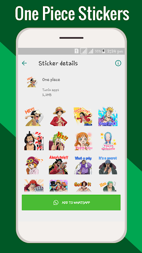 Anime stickers for WhatsApp : Anime sticker packs - عکس برنامه موبایلی اندروید