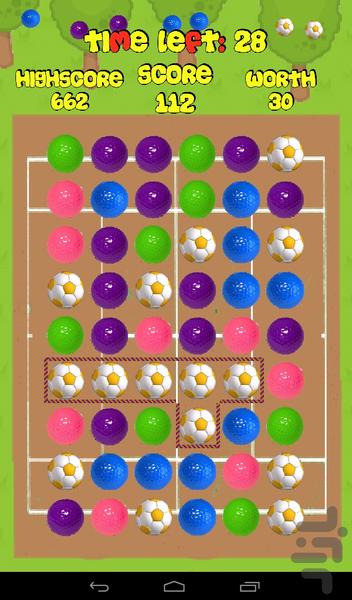 توپ های رنگی - Gameplay image of android game