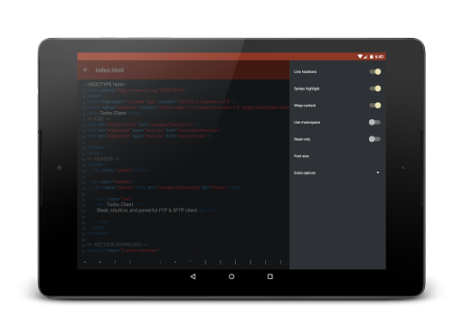 Turbo FTP client & SFTP client - عکس برنامه موبایلی اندروید