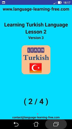 Learning Turkish language (les - عکس برنامه موبایلی اندروید
