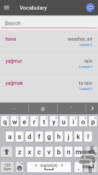 مکالمه روزمره ترکی استانبولی ۲ - عکس برنامه موبایلی اندروید
