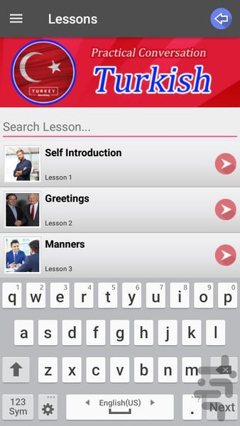 مکالمات کاربردی ترکی استانبولی - عکس برنامه موبایلی اندروید
