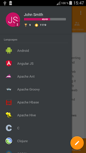 Learn programming - Image screenshot of android app