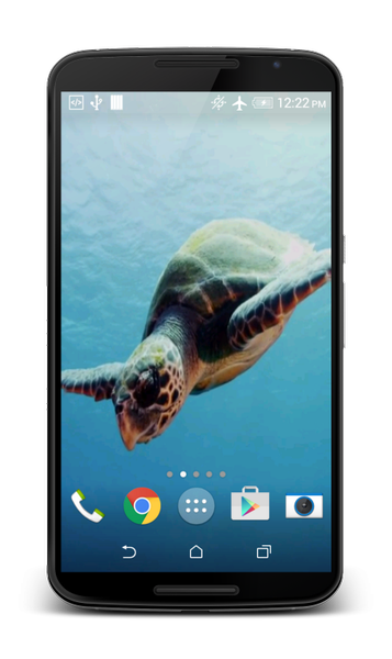 Turtle 3D Live Wallpaper - Image screenshot of android app