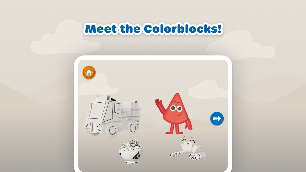 Meet the Colorblocks! - Gameplay image of android game