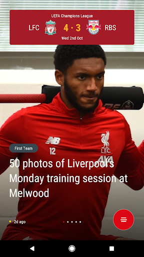 The Official Liverpool FC App - Image screenshot of android app