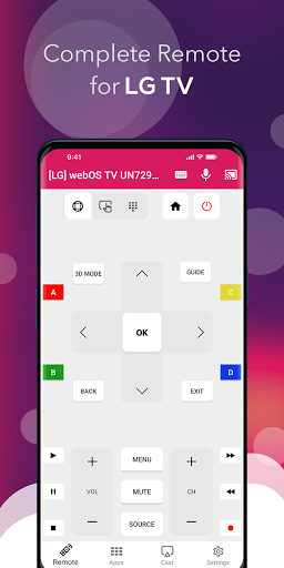 Remote Control for LG TV - Image screenshot of android app