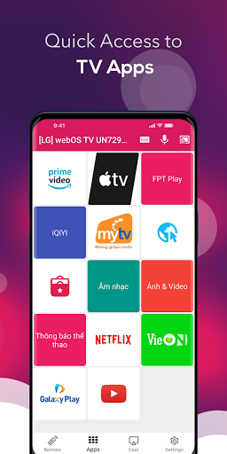 Remote Control for LG TV - Image screenshot of android app