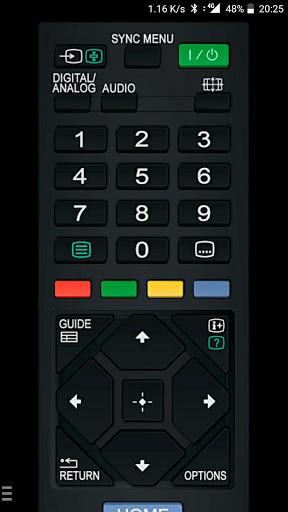 TV Remote for Sony TV - Image screenshot of android app