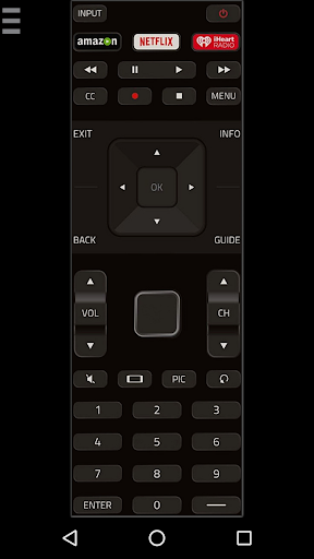 TV Remote Control for Vizio TV - Image screenshot of android app