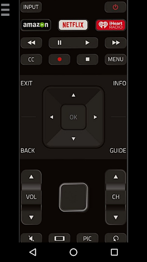 TV Remote Control for Vizio TV - Image screenshot of android app