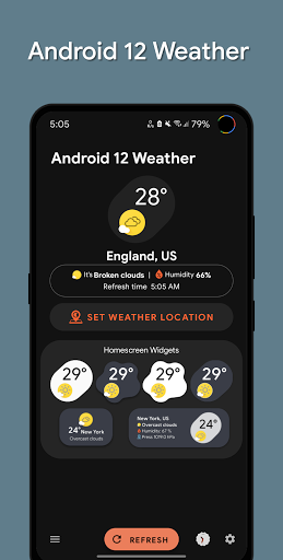 Pixel Weather Widget & Themes - عکس برنامه موبایلی اندروید