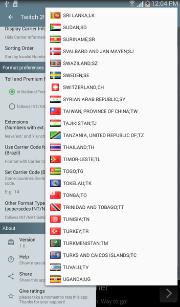 Twitch ۲! Contacts Formatter - عکس برنامه موبایلی اندروید