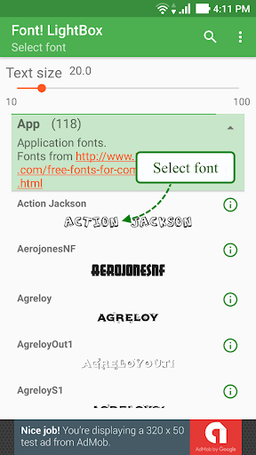 Font! Lightbox tracing app - عکس برنامه موبایلی اندروید