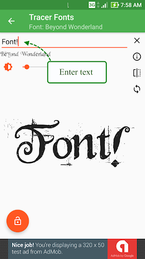 Font! Lightbox tracing app - عکس برنامه موبایلی اندروید