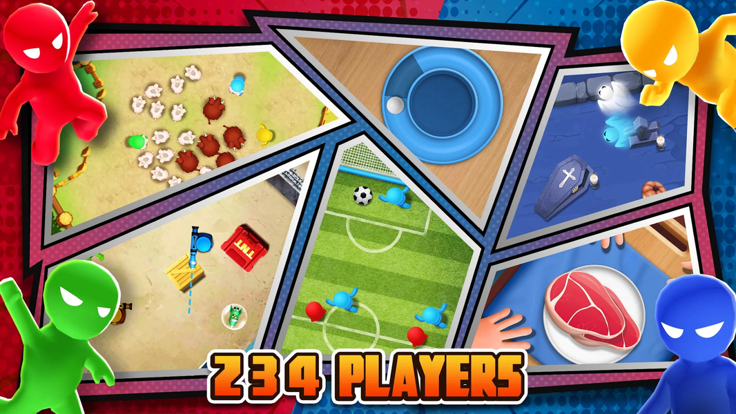 2 3 4 Player Games: Stickman - عکس بازی موبایلی اندروید