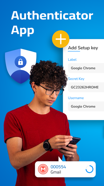 Authenticator: 2FA & Password - عکس برنامه موبایلی اندروید