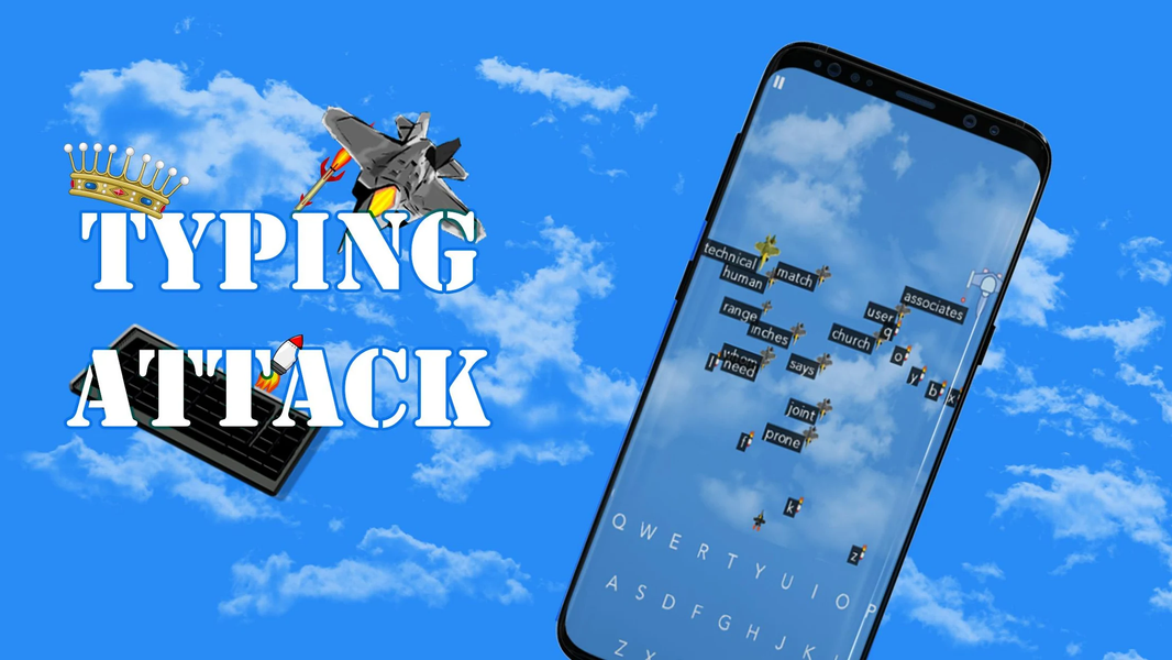 Typing Game - Typing Attack - Gameplay image of android game