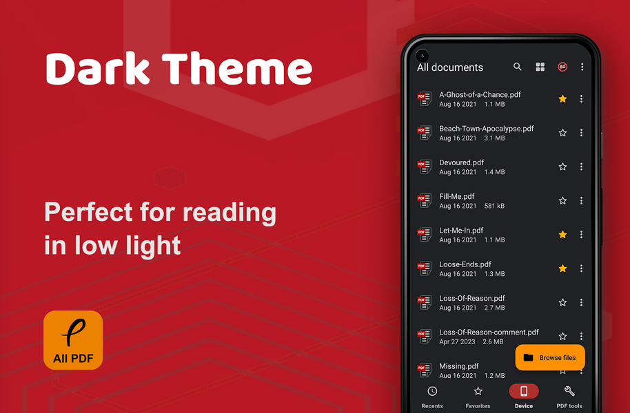 PDF Reader-PDF Viewer, All PDF - عکس برنامه موبایلی اندروید