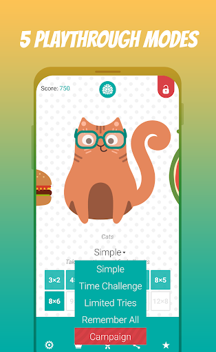 Remembery – Memory game pairs - Gameplay image of android game
