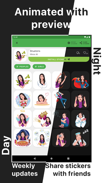 Catalog Stickers for Telegram - Image screenshot of android app