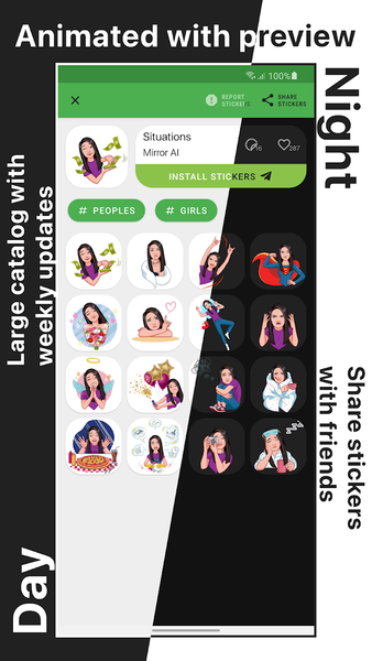 Catalog Stickers for Telegram - Image screenshot of android app