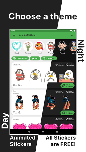 Catalog Stickers for Telegram - Image screenshot of android app