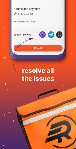 Rocket-Food Delivery - Image screenshot of android app