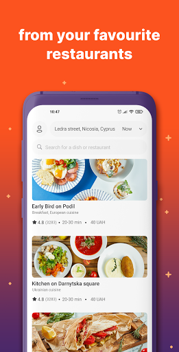 Rocket－Food Delivery - Image screenshot of android app