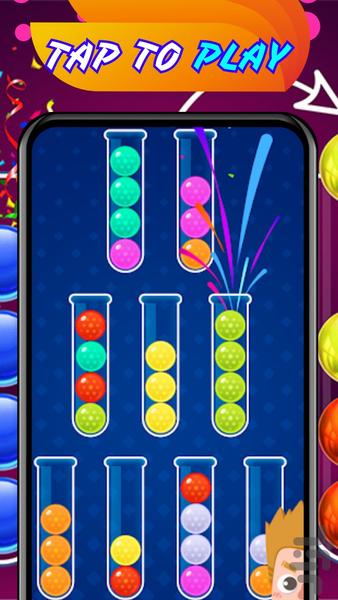 Sort Ball Colors 2023 - Gameplay image of android game