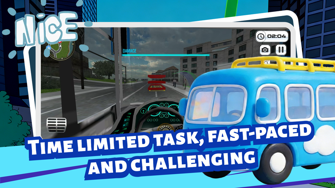 Urban Bus Driving 3D - Gameplay image of android game