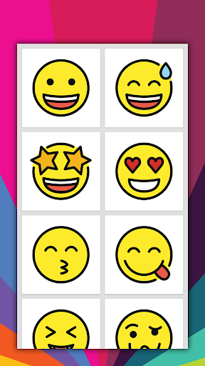 How to draw emoticons, emoji - Image screenshot of android app