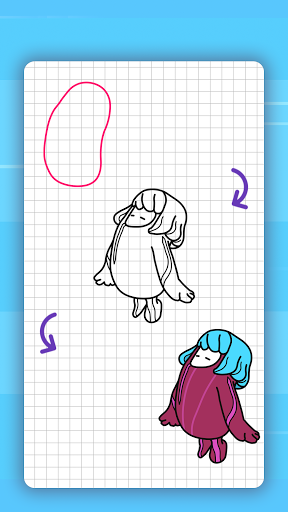 How to draw cute characters - عکس برنامه موبایلی اندروید