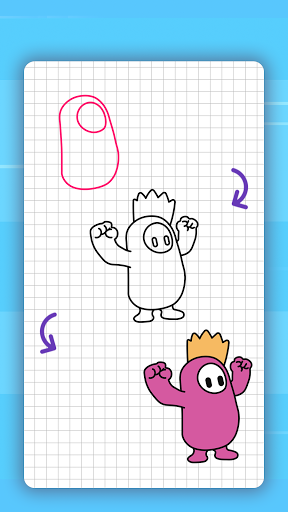 How to draw cute characters - عکس برنامه موبایلی اندروید