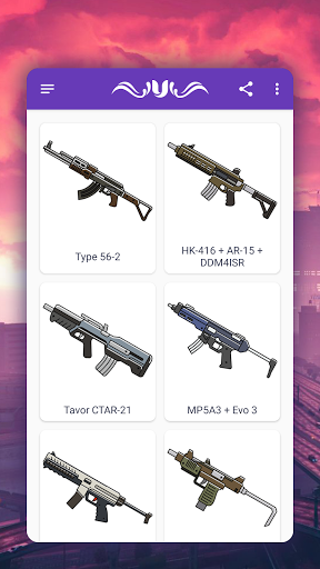 How to draw game weapons - Image screenshot of android app