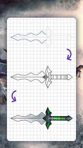 How to draw weapons. Daggers - عکس برنامه موبایلی اندروید