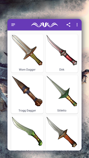 How to draw weapons. Daggers - Image screenshot of android app